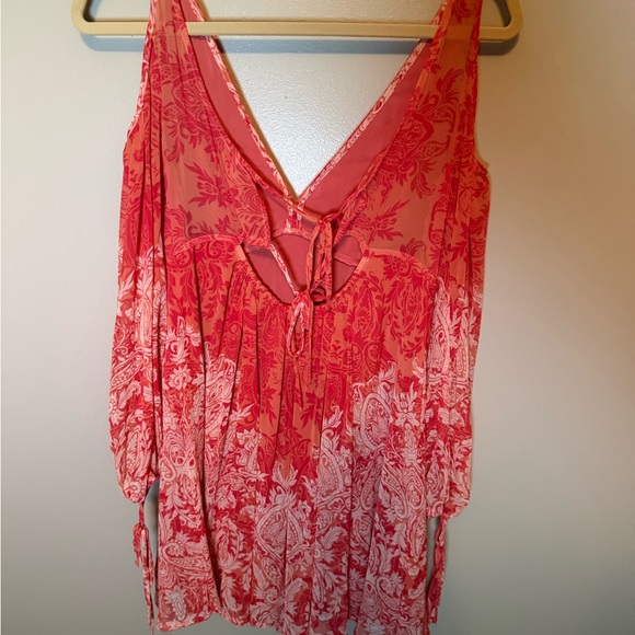 Free People Penny Lover Cold Shoulder Dress sz XS - Picture 10 of 10